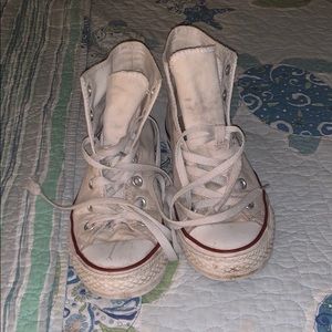 White Hightop Converse